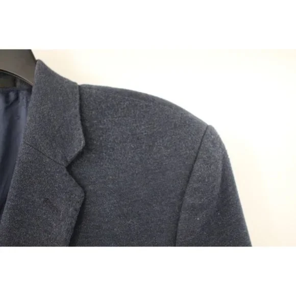 Versace Collection Sport Coat Mens 54/44 Single Breasted Blue Two Button cotton
